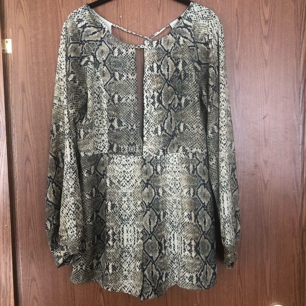 Snake skin romper